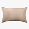 'Ava' Stripe Toffee Rectangle Cushion (65x40cm) by L&M Home. Australian Art Prints and Homewares. Green Door Decor. www.greendoordecor.com.au