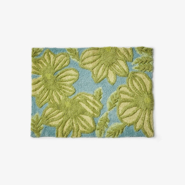 Bath Mat | Azalea Light Green by Bonnie and Neil. Australian Art Prints, Fashion and Homewares. Green Door Decor. www.greendoordecor.com.au