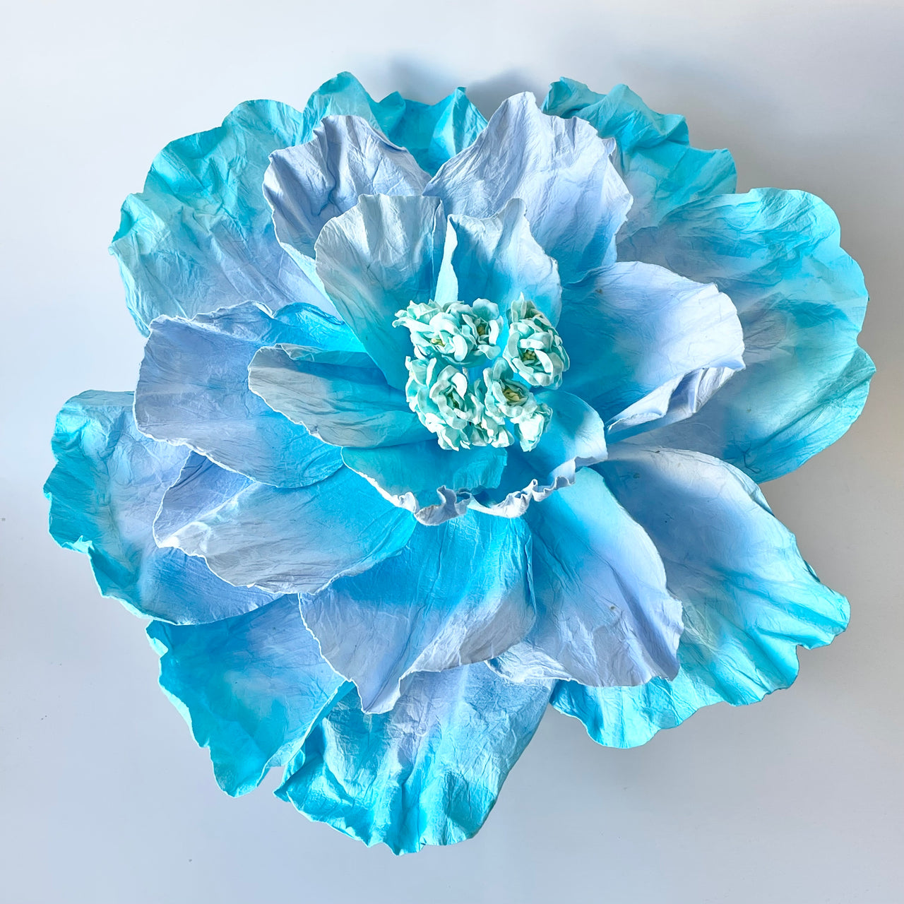 Paper Flowers - XL Primrose Flower | Baby Blue by Nibbanah. Australian Art Prints, Gifts, Fashion and Homewares. Green Door Decor. www.greendoordecor.com.au