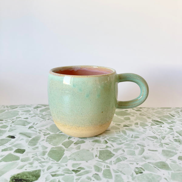 Ceramic Mug in Mint Glaze by Bei Creative. Australian Art Prints and Homewares. Green Door Decor. www.greendoordecor.com.au