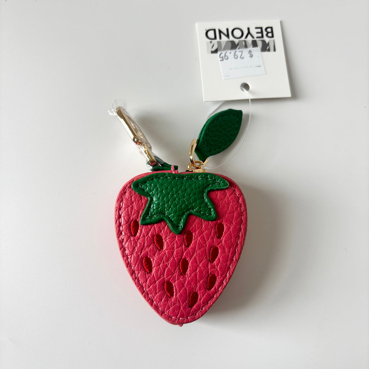Bag Charm | Strawberry by La La Land. Australian Art Prints, Gifts, Fashion and Homewares. Green Door Decor. www.greendoordecor.com.au