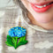 Blue Pincushion Brooch | Erstwilder X Royal Botanic Gardens Victoria. Australian Art Prints, Gifts, Fashion and Homewares. Green Door Decor. www.greendoordecor.com.au