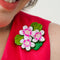 Austral Stork's-Bill Brooch | Erstwilder X Royal Botanic Gardens Victoria. Australian Art Prints, Gifts, Fashion and Homewares. Green Door Decor. www.greendoordecor.com.au