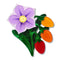 Kangaroo Apple Brooch | Erstwilder X Royal Botanic Gardens Victoria. Australian Art Prints, Gifts, Fashion and Homewares. Green Door Decor. www.greendoordecor.com.au