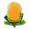 Mountain Banksia Brooch | Erstwilder X Royal Botanic Gardens Victoria. Australian Art Prints, Gifts, Fashion and Homewares. Green Door Decor. www.greendoordecor.com.au