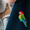 Eastern Rosella Brooch | Erstwilder X Royal Botanic Gardens Victoria. Australian Art Prints, Gifts, Fashion and Homewares. Green Door Decor. www.greendoordecor.com.au