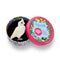 Little Corella Brooch | Erstwilder X Royal Botanic Gardens Victoria. Australian Art Prints, Gifts, Fashion and Homewares. Green Door Decor. www.greendoordecor.com.au