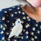 Little Corella Brooch | Erstwilder X Royal Botanic Gardens Victoria. Australian Art Prints, Gifts, Fashion and Homewares. Green Door Decor. www.greendoordecor.com.au