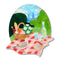 A Royal Garden Picnic Brooch | Erstwilder X Royal Botanic Gardens Victoria. Australian Art Prints, Gifts, Fashion and Homewares. Green Door Decor. www.greendoordecor.com.au