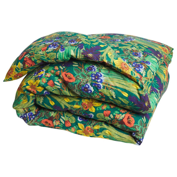 'Babette' Linen Queen Quilt Cover | Verdant by Sage and Clare. Australian Art Prints, Gifts, Fashion and Homewares. Green Door Decor. www.greendoordecor.com.au