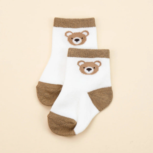Organic Cotton Baby Socks | Bear by Lummi in Colour. Australian Art Prints, Gifts, Fashion and Homewares. Green Door Decor. www.greendoordecor.com.au