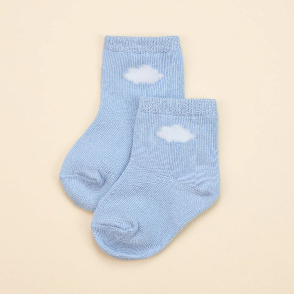 Organic Cotton Baby Socks | Blue Cloud by Lummi in Colour. Australian Art Prints, Gifts, Fashion and Homewares. Green Door Decor. www.greendoordecor.com.au