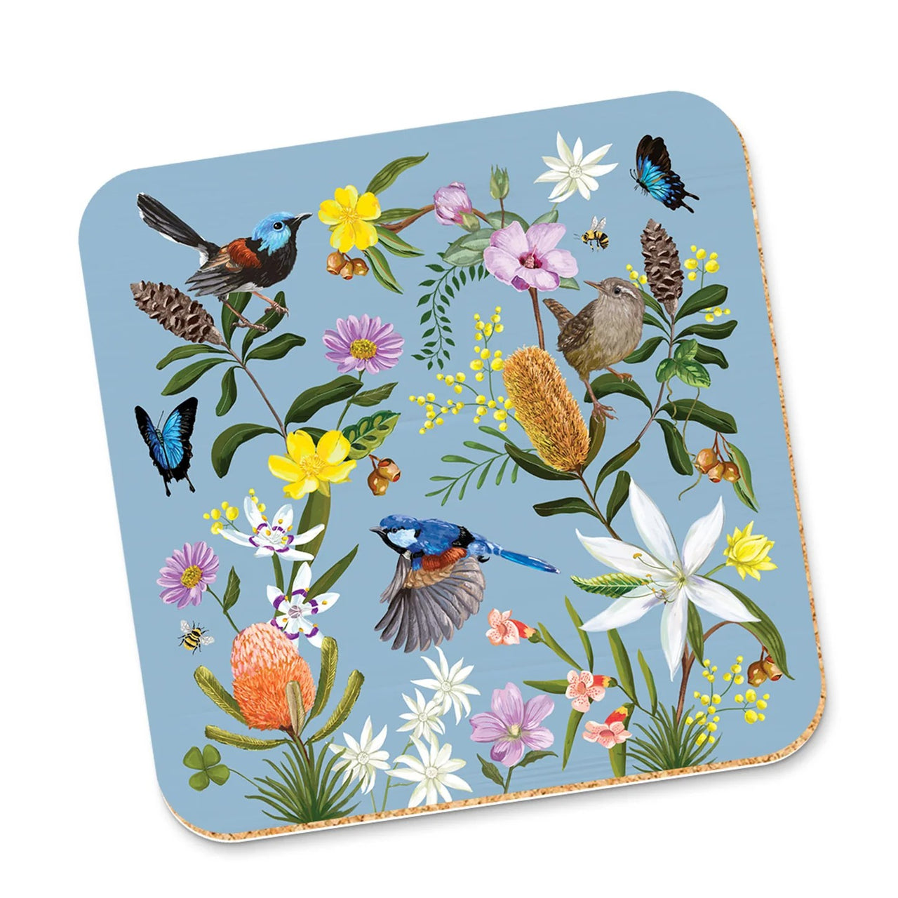 Corky Coaster | Backcountry by La La Land. Australian Art Prints and Homewares. Green Door Decor. www.greendoordecor.com.au