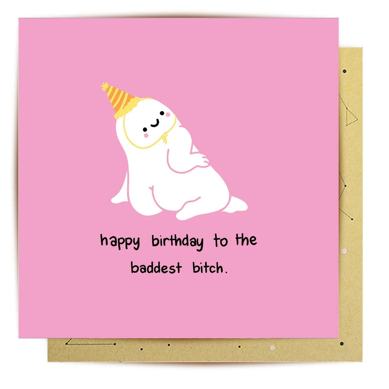 Greeting Card | Baddest Bitch by La La Land. Australian Art Prints, Gifts, Fashion and Homewares. Green Door Decor. www.greendoordecor.com.au