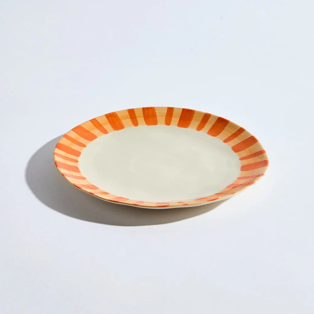 Bahama Dinner Plate | Tangerine by KAS Australia. Australian Art Prints, Fashion and Homewares. Green Door Decor. www.greendoordecor.com.au