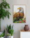 'Bald Eagle and Conifers' Art Print by Earthdrawn Studio. Australian Art Prints and Homewares. Green Door Decor. www.greendoordecor.com.au