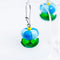 Balloon Bloom Earrings | Sky Blue by Claire Ishino. Australian Art Prints and Homewares. Green Door Decor. www.greendoordecor.com.au
