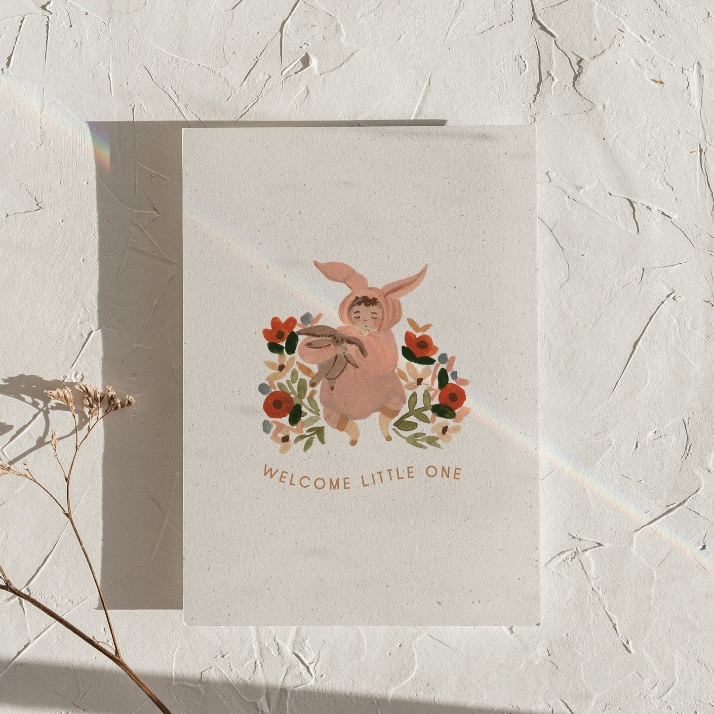 Welcome Little One | Greeting Card | The Darling Fig | Green Door Decor ...