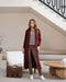 Bamboo Longline Pocket Cardigan | Burgundy by Lou Lou Australia. Australian Art Prints, Gifts, Fashion and Homewares. Green Door Decor. www.greendoordecor.com.au