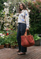 Bande Tote | Red Clay by Nancybird. Australian Art Prints, Fashion and Homewares. Green Door Decor. www.greendoordecor.com.au