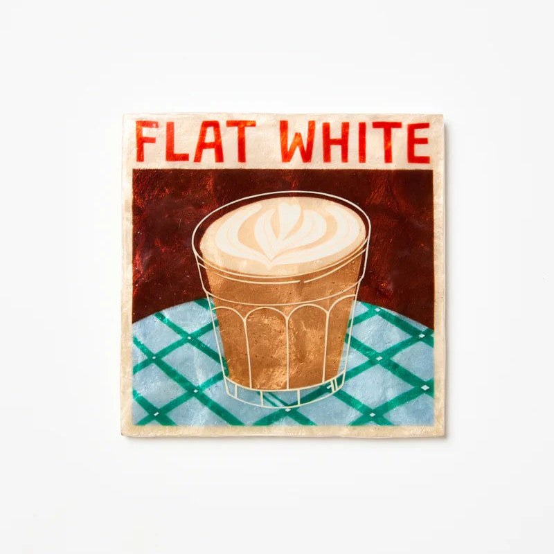 'Barista' Wall Art | Flat White by Jones and Co. Australian Art Prints, Gifts, Fashion and Homewares. Green Door Decor. www.greendoordecor.com.au
