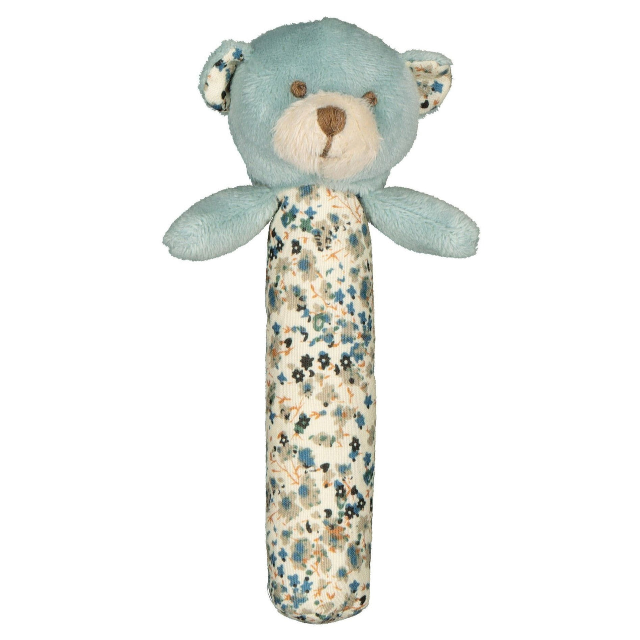 'Barney Bear' Stick Rattle by Lily & George. Australian Art Prints and Homewares. Green Door Decor. www.greendoordecor.com.au