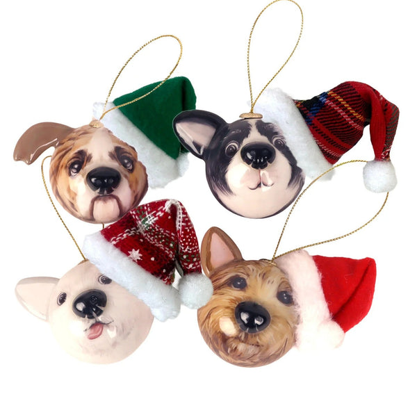 Bauble Set | Party Dogs by La La Land. Australian Art Prints, Gifts, Fashion and Homewares. Green Door Decor. www.greendoordecor.com.au