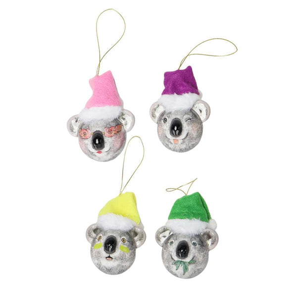 Bauble Set | Party Koalas by La La Land. Australian Art Prints, Gifts, Fashion and Homewares. Green Door Decor. www.greendoordecor.com.au