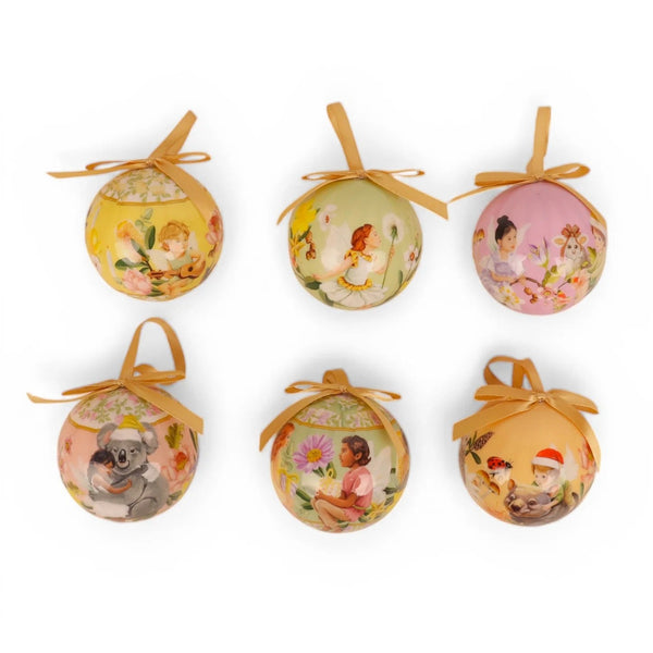 Bauble Set | The Secret World Of The Bush by La La Land. Australian Art Prints, Gifts, Fashion and Homewares. Green Door Decor. www.greendoordecor.com.au