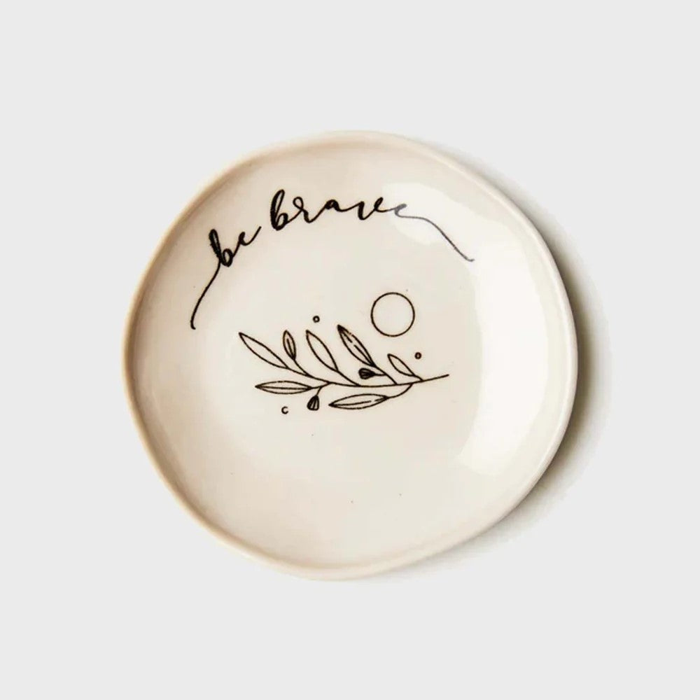 'Be Brave' Dish by Jones and Co. Australian Art Prints and Homewares. Green Door Decor. www.greendoordecor.com.au