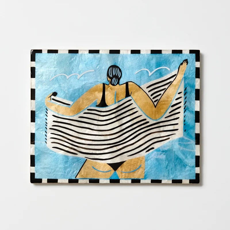 Beach Day Wall Art | Towel Off by Jones and Co. Australian Art Prints, Gifts, Fashion and Homewares. Green Door Decor. www.greendoordecor.com.au