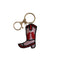 Beaded Keyring | Cowboy Boot by Mink & Me. Australian Art Prints and Homewares. Green Door Decor. www.greendoordecor.com.au