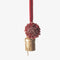 Beaded Pompom Bell Decoration Red | Christmas Hanging Decor. Australian Art Prints, Gifts, Fashion and Homewares. Green Door Decor. www.greendoordecor.com.au