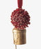 Beaded Pompom Bell Decoration Red | Christmas Hanging Decor. Australian Art Prints, Gifts, Fashion and Homewares. Green Door Decor. www.greendoordecor.com.au