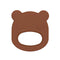 Bear Teether | Chocolate Brown | We Might Be Tiny. Australian Art Prints and Homewares. Green Door Decor. www.greendoordecor.com.au