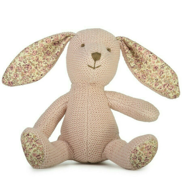 'Beatrix Bunny' Mini Knitted Soft Toy by Lily & George. Australian Art Prints and Homewares. Green Door Decor. www.greendoordecor.com.au