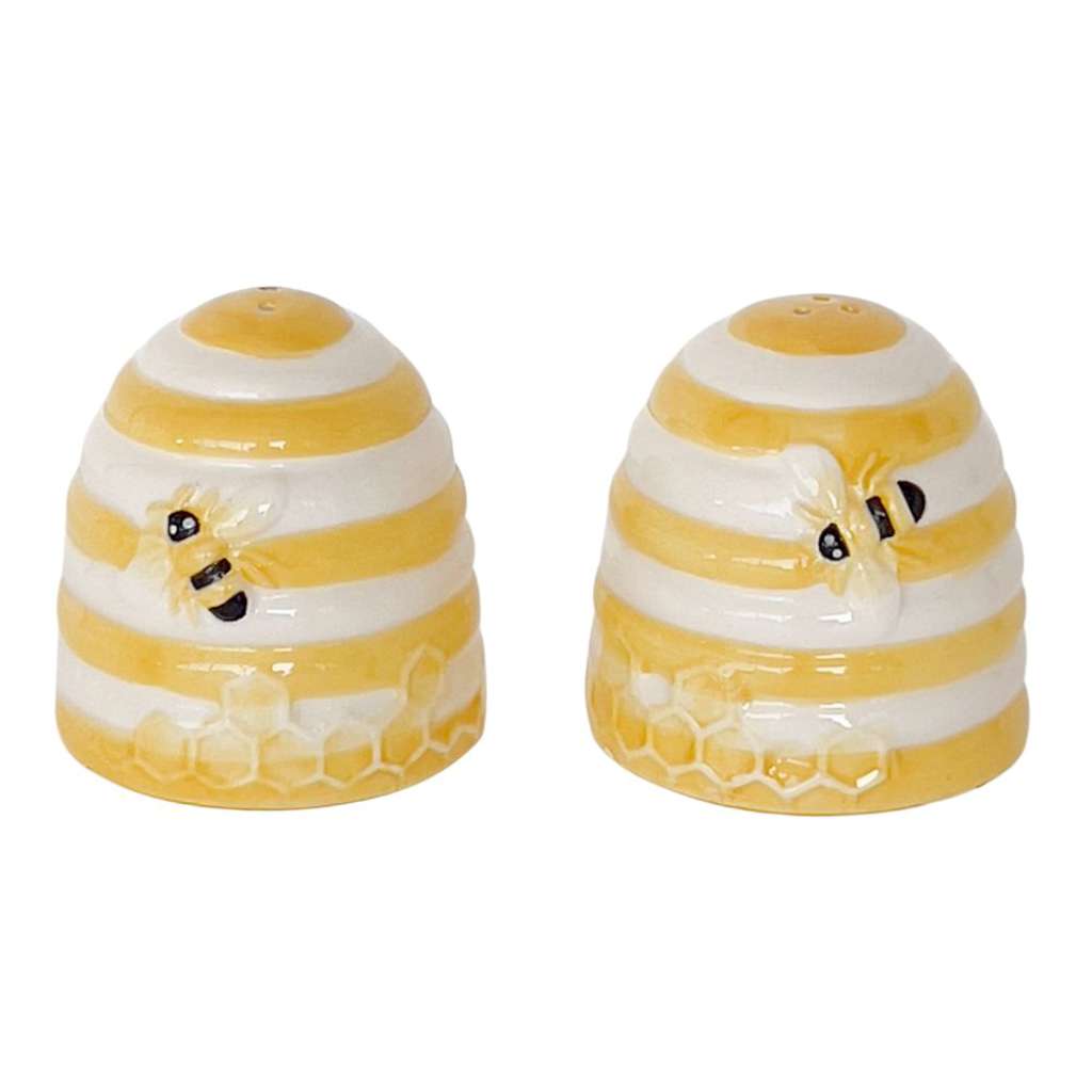 Salt & Pepper Shakers | Bee Hive Yellow by Urban Products. Australian Art Prints and Homewares. Green Door Decor. www.greendoordecor.com.au