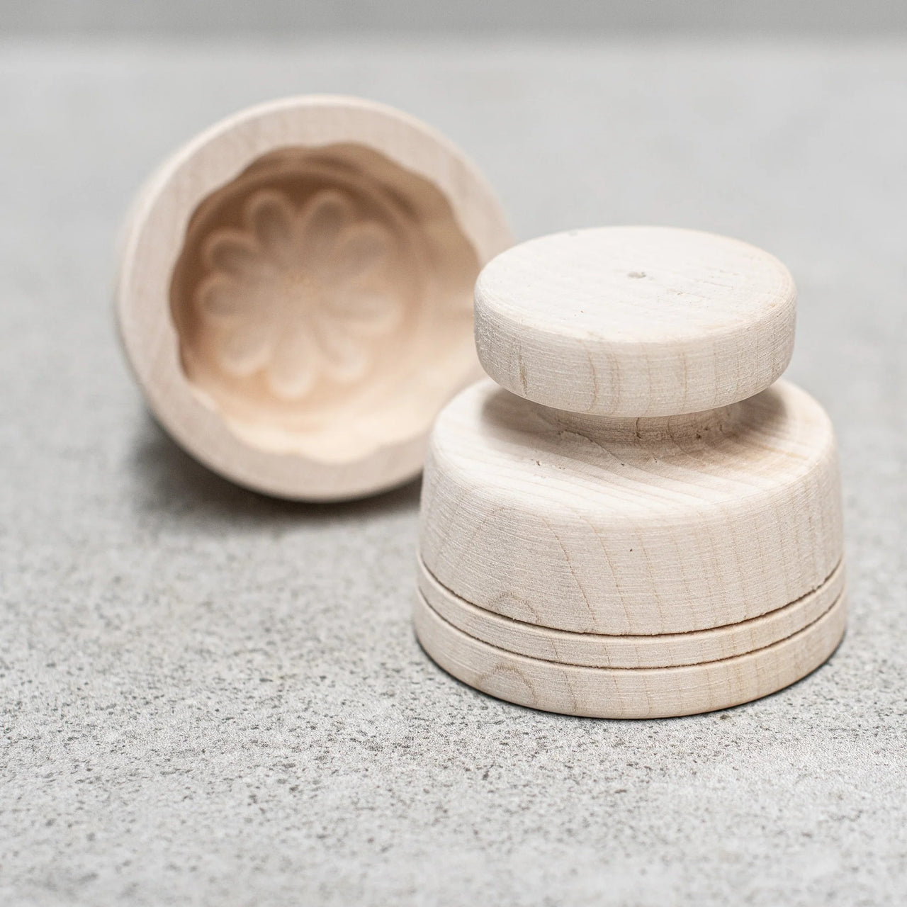 Beechwood Round Butter Mould by Heaven in Earth. Australian Art Prints, Gifts, Fashion and Homewares. Green Door Decor. www.greendoordecor.com.au