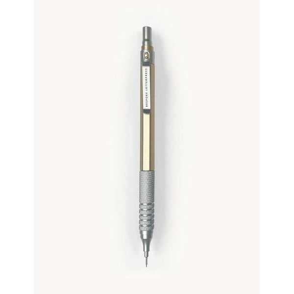 Bespoke Mechanical Pencil (0.5mm) | Gold by Bespoke Letterpress. Australian Art Prints, Gifts, Fashion and Homewares. Green Door Decor. www.greendoordecor.com.au