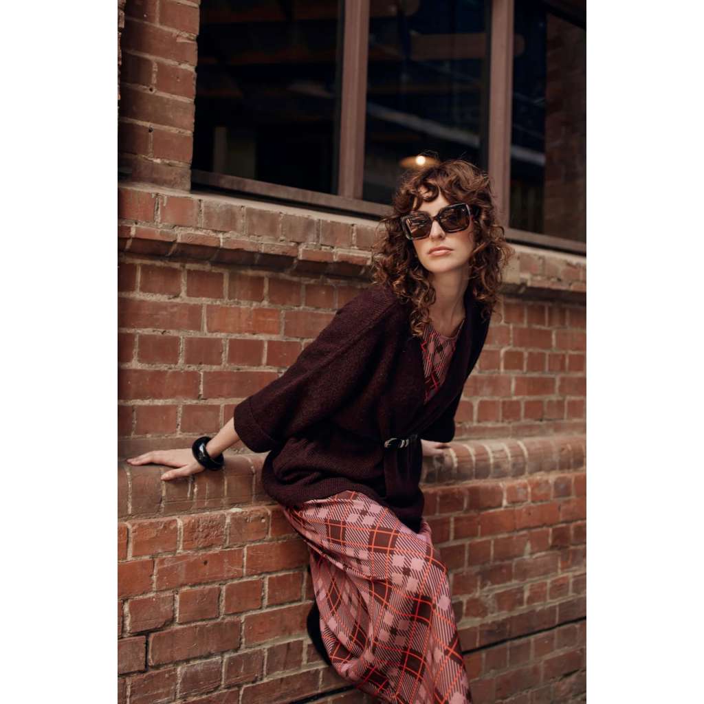 Big Softie Cardigan | Burgundy Alpaca | Frock Me Out. Australian Art Prints, Gifts, Fashion and Homewares. Green Door Decor. www.greendoordecor.com.au