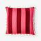 Linen Cushion (60cm) | Big Stripe Cerise by Bonnie and Neil. Australian Art Prints and Homewares. Green Door Decor. www.greendoordecor.com.au