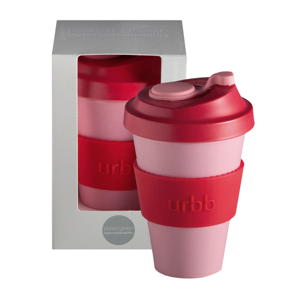 Biodegradable Bamboo Coffee Cup | Urbb | Cherry + Blush by Porter Green. Australian Art Prints, Gifts, Fashion and Homewares. Green Door Decor. www.greendoordecor.com.au