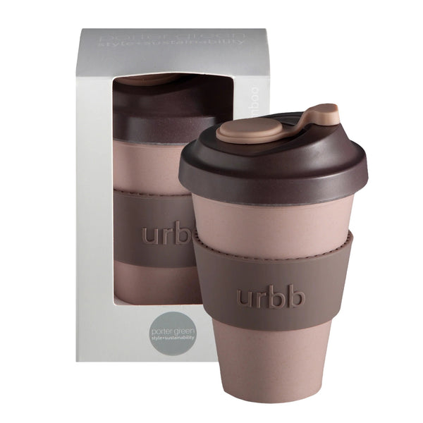 Biodegradable Bamboo Coffee Cup | Urbb | Latte + Donkey by Porter Green. Australian Art Prints, Gifts, Fashion and Homewares. Green Door Decor. www.greendoordecor.com.au