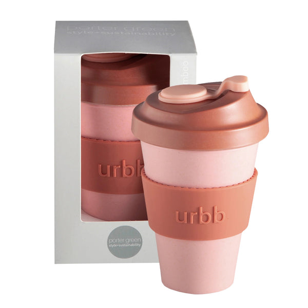 Biodegradable Bamboo Coffee Cup | Urbb | Terra + Peach by Porter Green. Australian Art Prints, Gifts, Fashion and Homewares. Green Door Decor. www.greendoordecor.com.au