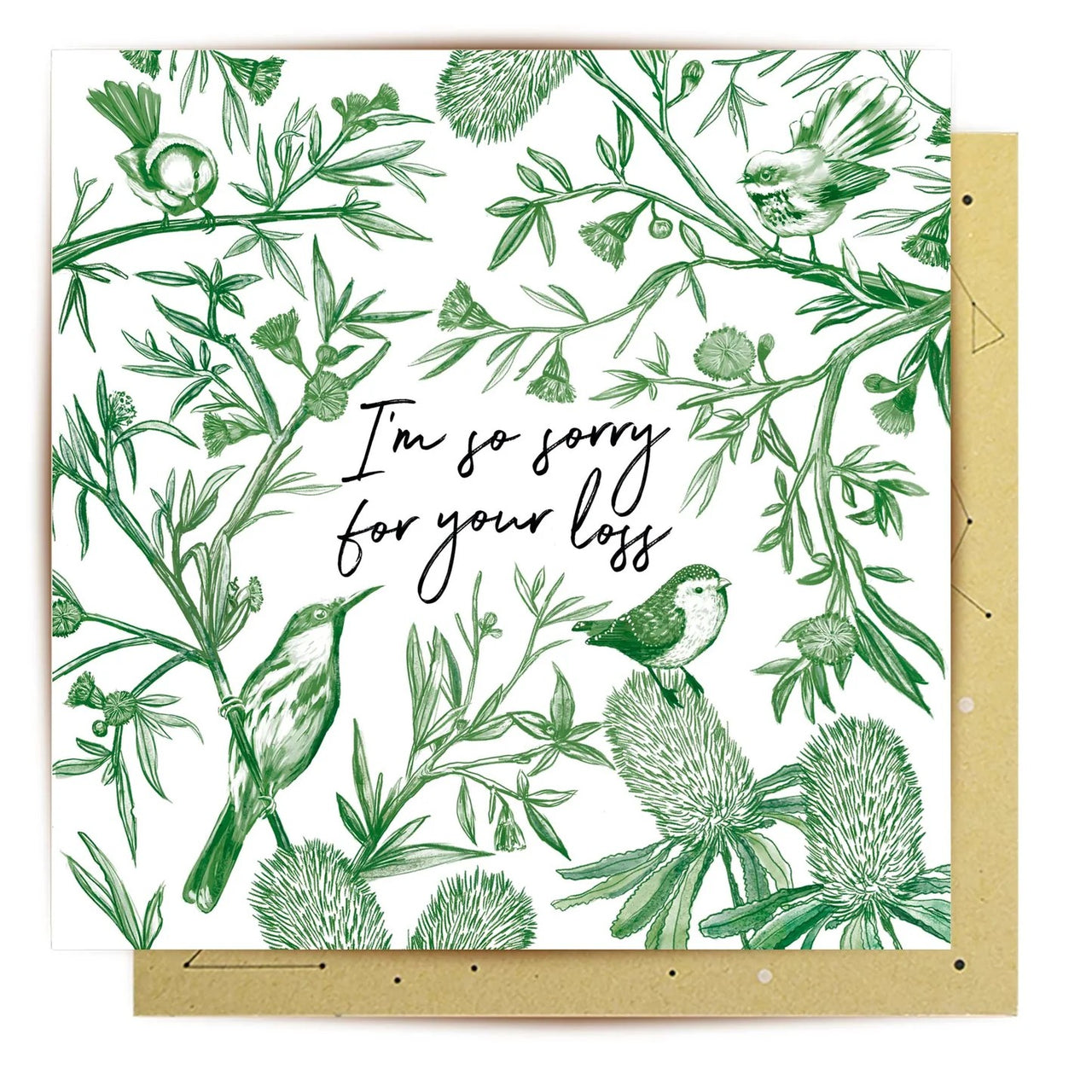 Greeting Card | Birds and Branches by La La Land. Australian Art Prints, Fashion and Homewares. Green Door Decor. www.greendoordecor.com.au