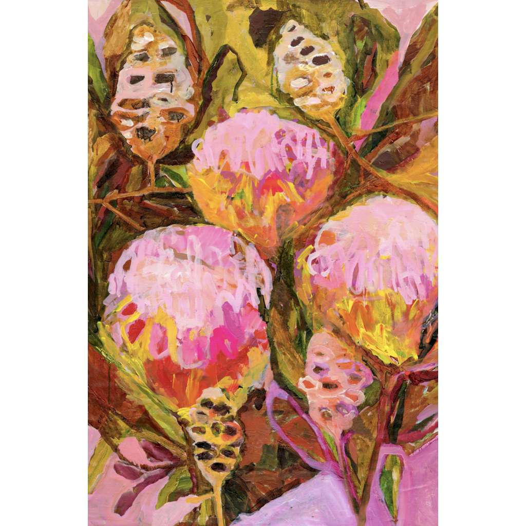 'Bizzy' Art Print by Grotti Lotti. Australian Art Prints and Homewares. Green Door Decor. www.greendoordecor.com.au