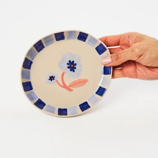 'Bloomie' Blue Flower Dish by Jones and Co. Australian Art Prints, Fashion and Homewares. Green Door Decor. www.greendoordecor.com.au