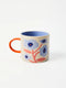 'Bloomie' Blue Flower Mug by Jones and Co. Australian Art Prints, Fashion and Homewares. Green Door Decor. www.greendoordecor.com.au