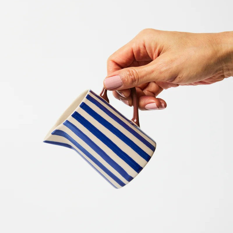 'Bloomie' Blue Milk Jug by Jones and Co. Australian Art Prints, Fashion and Homewares. Green Door Decor. www.greendoordecor.com.au