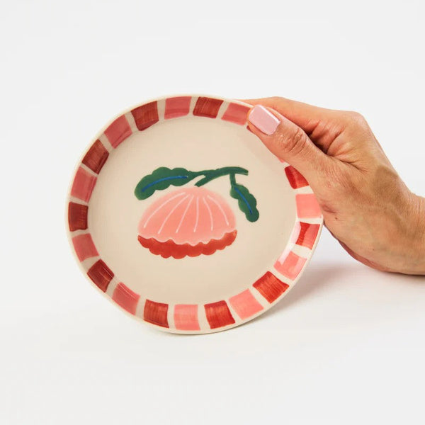 'Bloomie' Pink Flower Dish by Jones and Co. Australian Art Prints, Fashion and Homewares. Green Door Decor. www.greendoordecor.com.au